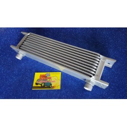 ALUMINUM RADIATOR FOR ENGINE OIL COOLING IN 10 ROWS WITH ½ INCH CONNECTION.