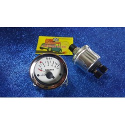 52mm OIL PRESSURE INSTRUMENT WITH "ABARTH" WRITTEN FOR FIAT 500 F / L / R 126